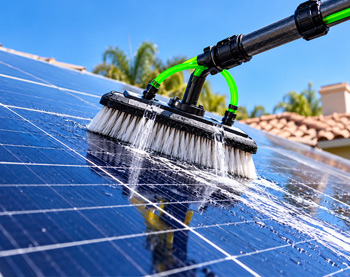 Solar panel cleaning in Ladera Ranch, CA