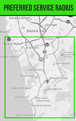 Tony The Window Cleaner service area in Orange County, CA
